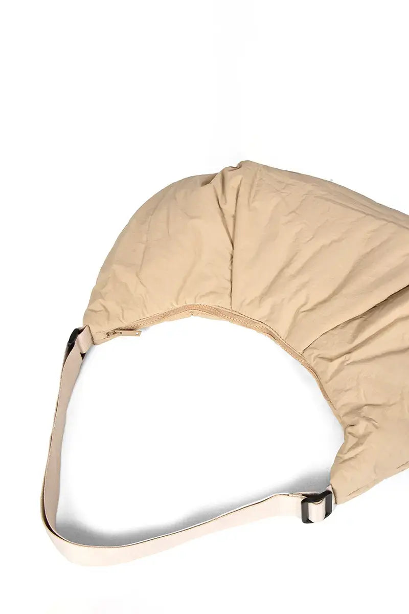New Lightweight Ruched Hobo Crossbody Bag
