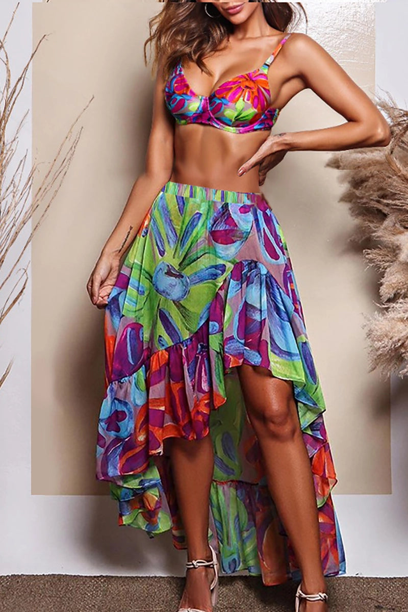 Printed Swimsuit Set for Women