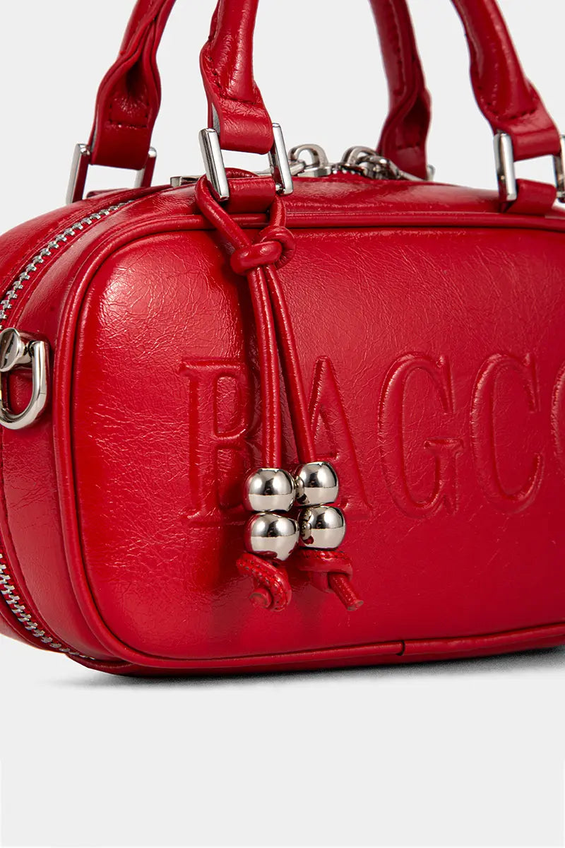 Spring Summer Boston Style Bowling Crossbody Bag