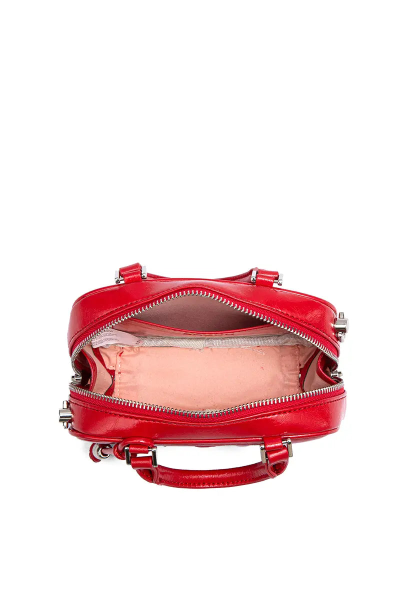 Spring Summer Boston Style Bowling Crossbody Bag
