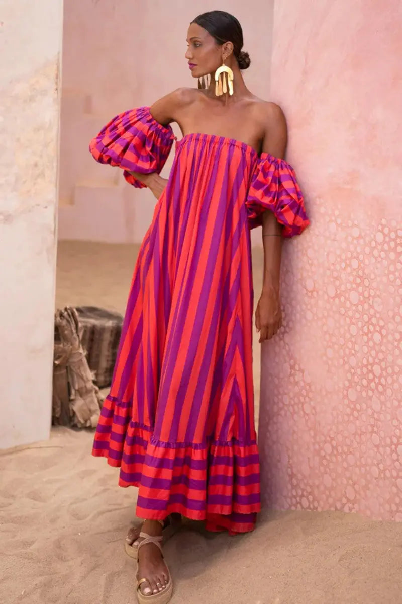 Sunset Stroll Maxi Beach Dress