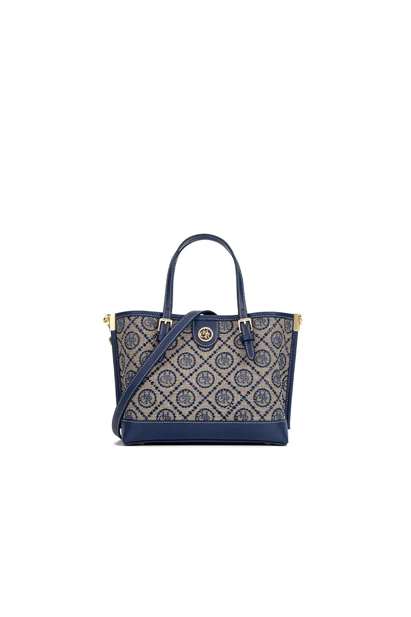 New Jacquard Star Mini Top Handle Tote Bag