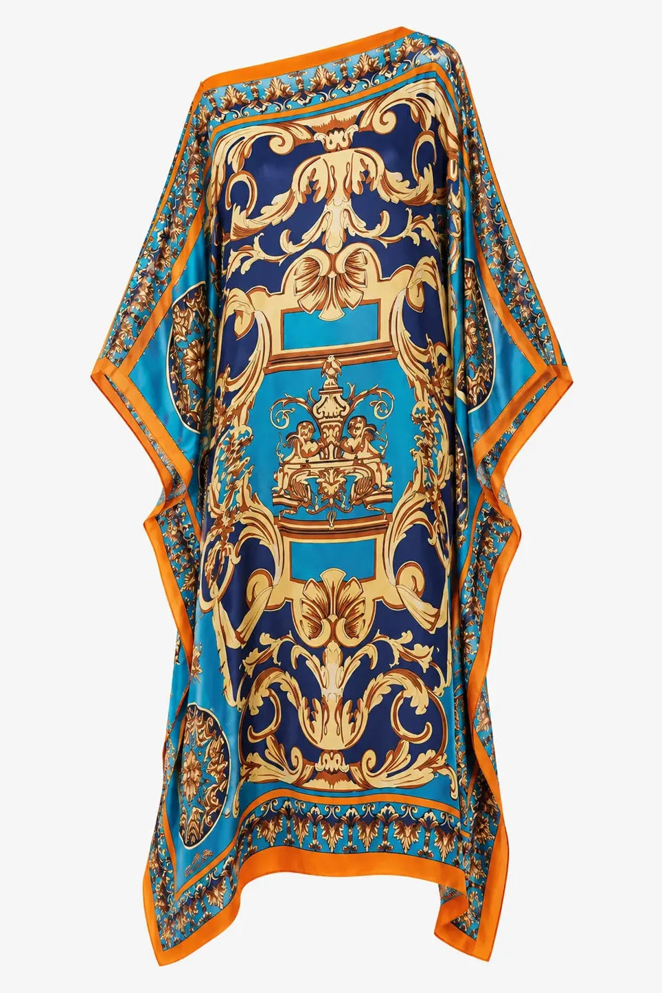 Ornate Draped Kaftan Maxi Dress