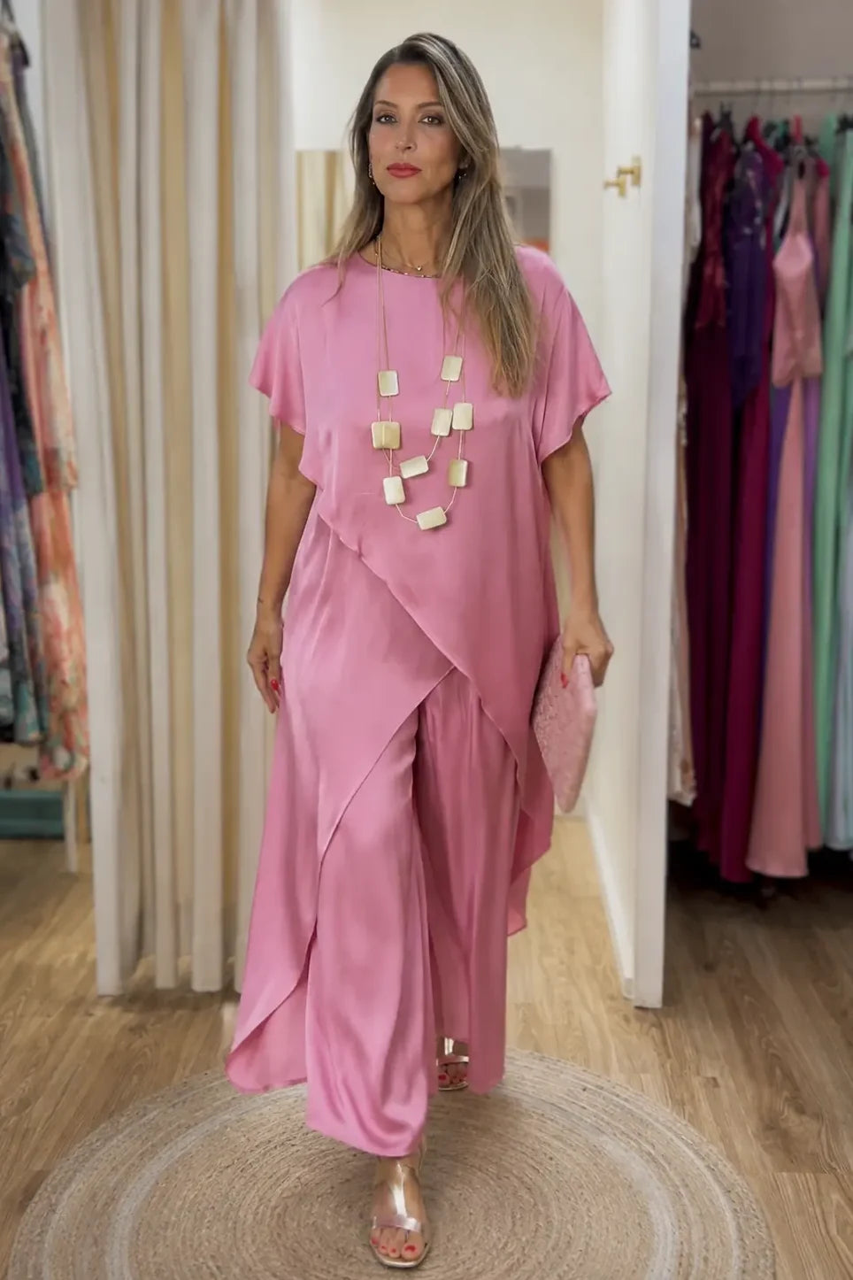 Flowing Drape Two-Piece Set