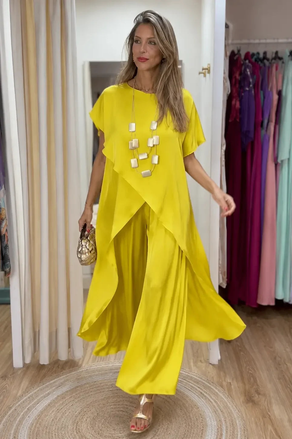 Flowing Drape Two-Piece Set