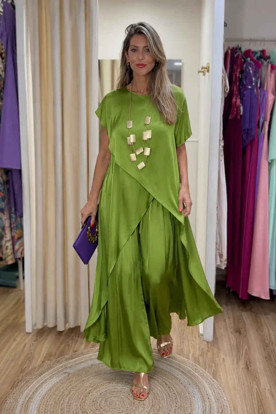 Flowing Drape Two-Piece Set