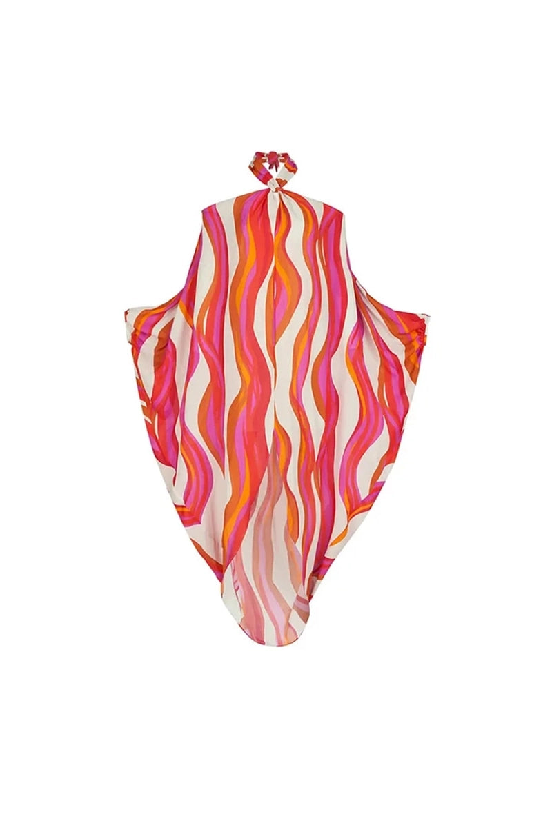 Halter Swimsuit and One Shoulder Bikini
