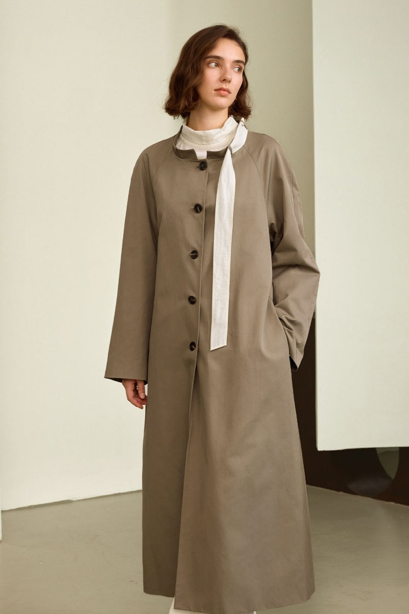 Classic Belted Vintage Trench Coat