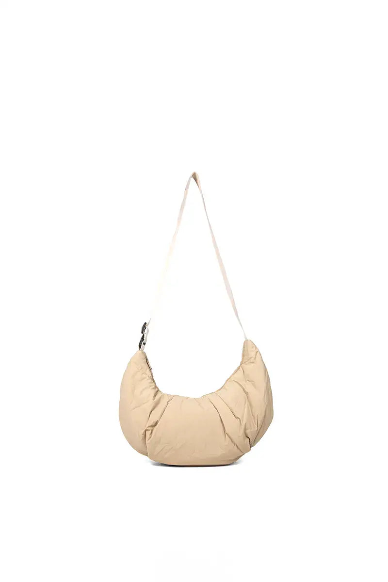 New Lightweight Ruched Hobo Crossbody Bag
