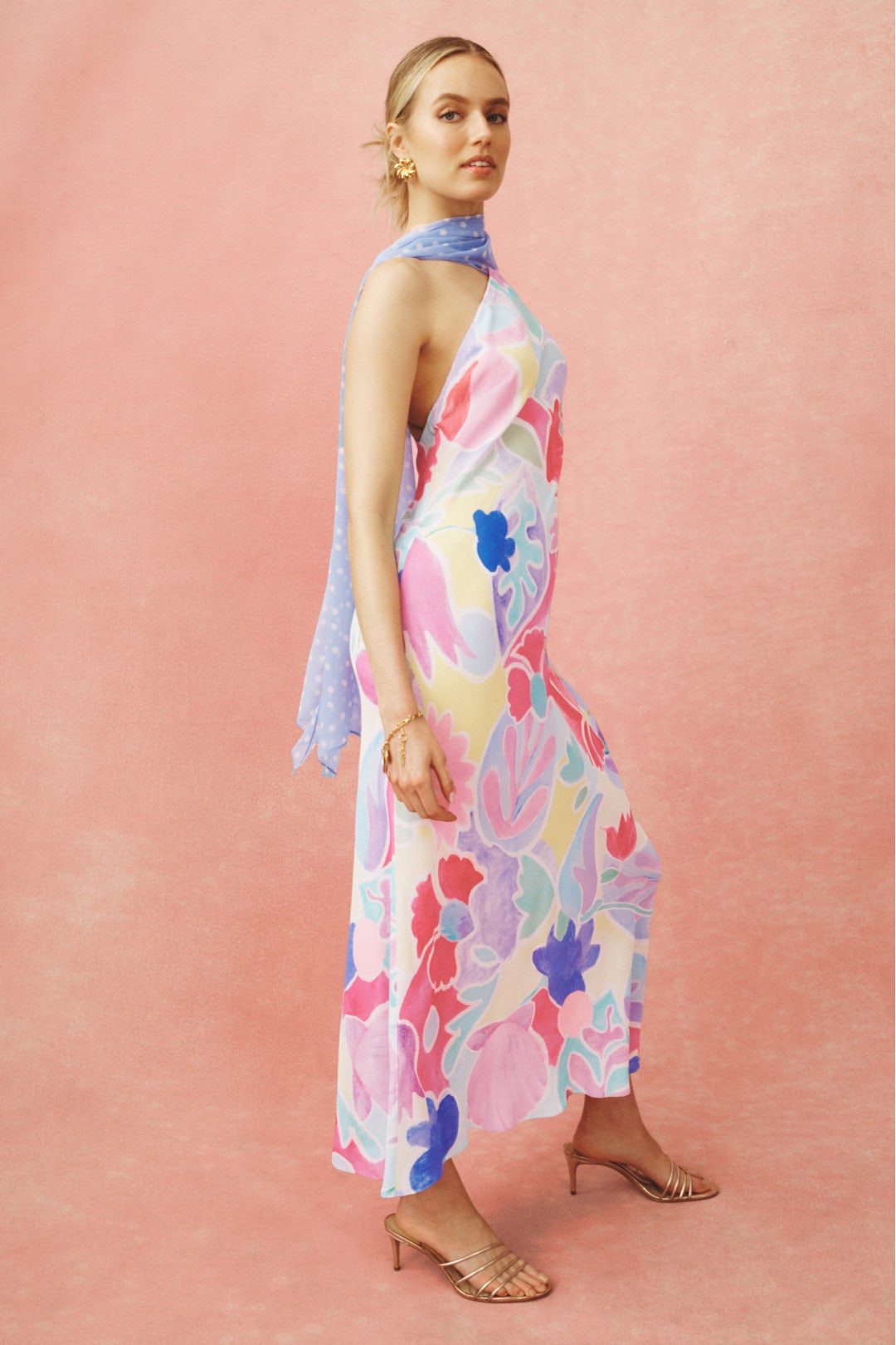 Hayley Halter Midi Dress