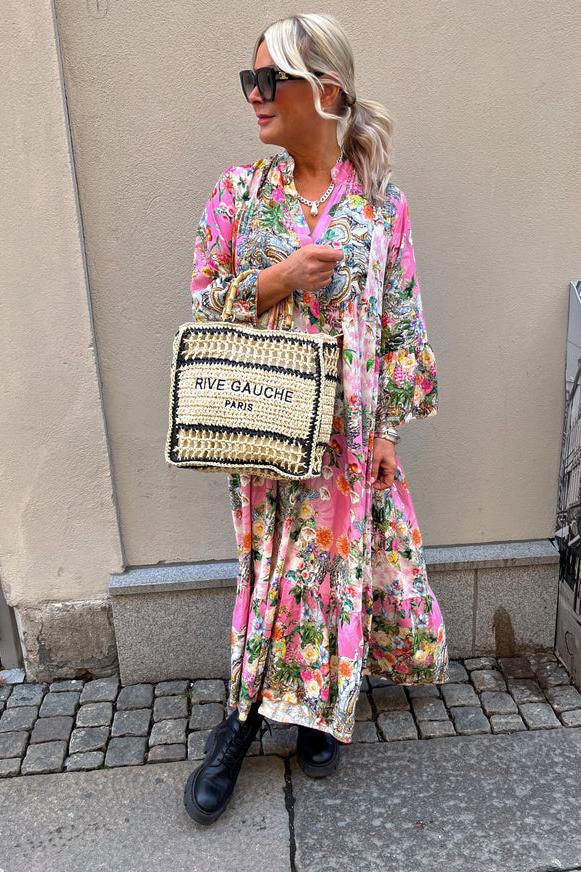 Marsell Maxi Dress Flower Pink