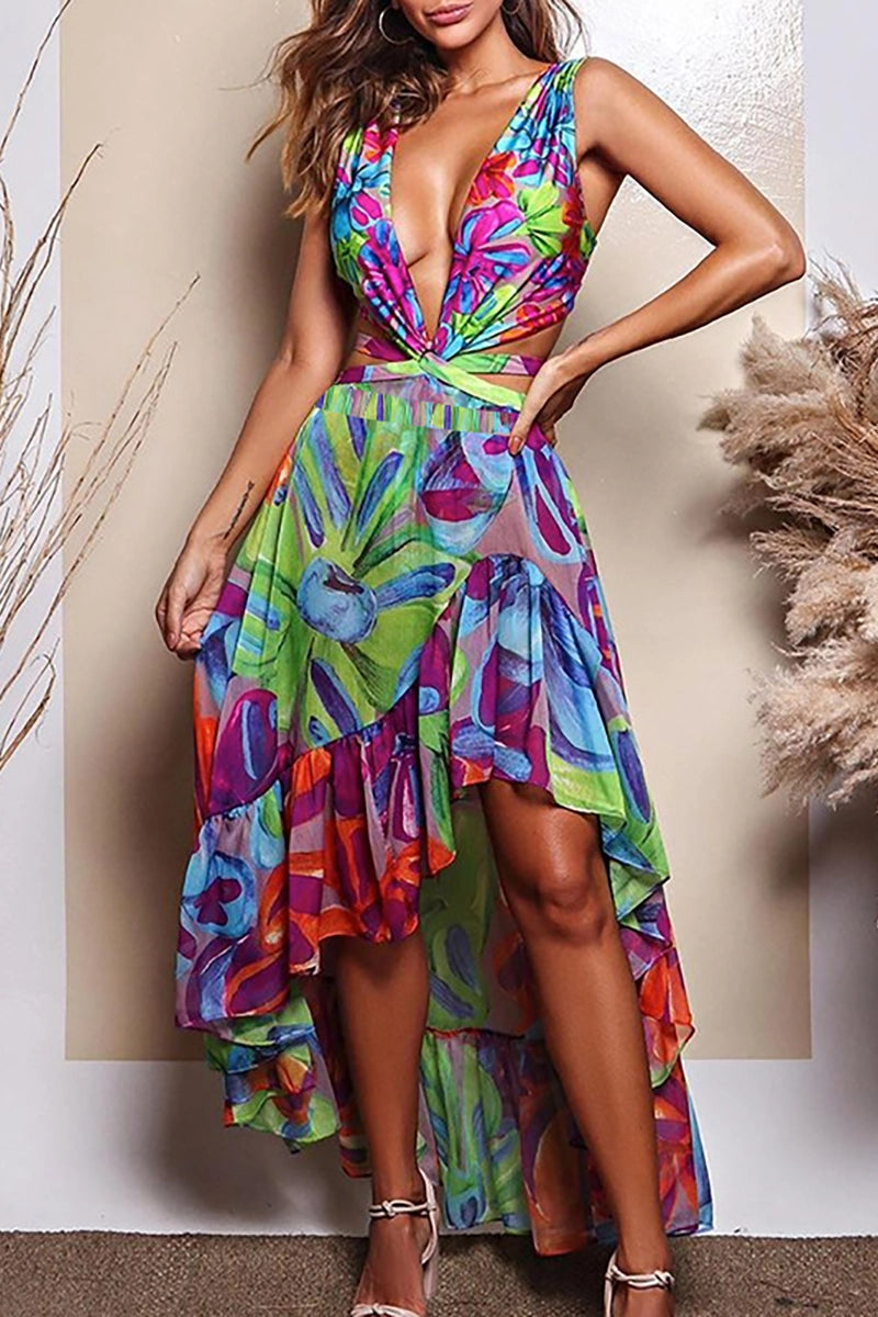 Printed Swimsuit Set for Women