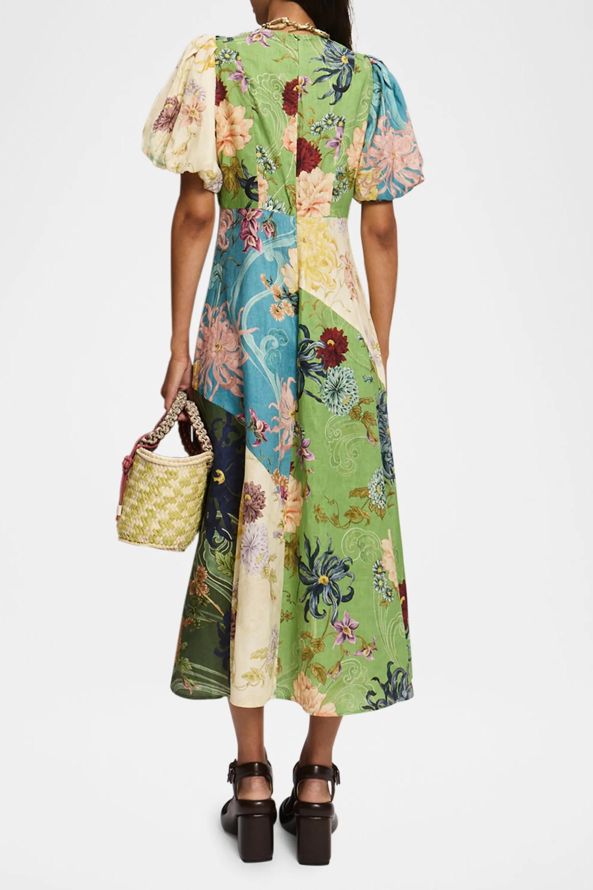 Avery Spliced Midi Dress