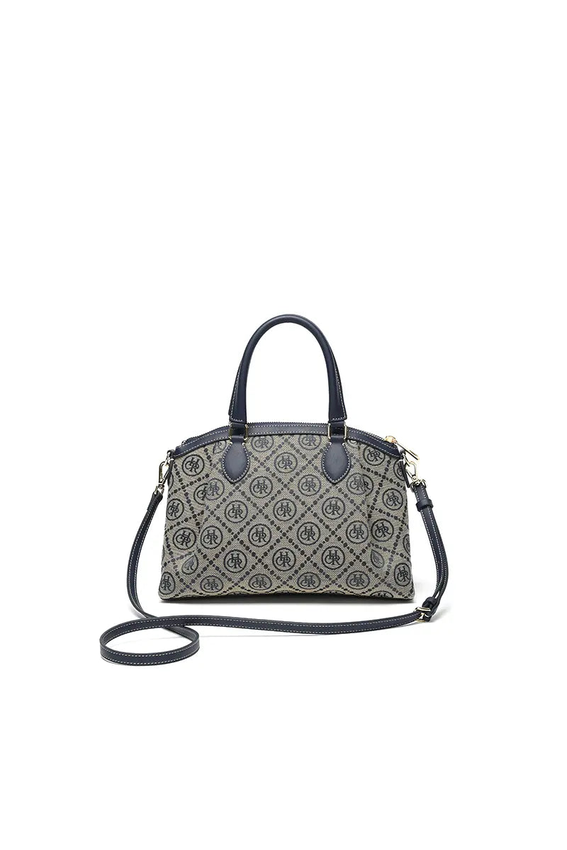 Star Detail Top Handle Tote Crossbody Bag
