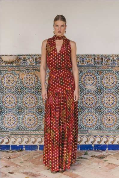 Boho set s halter topem a sukní