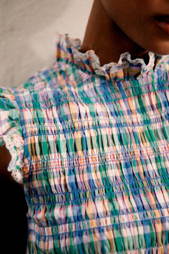 Liorane Plaid Shorts Set
