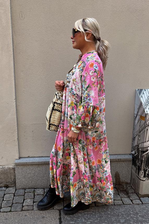Marsell Maxi Dress Flower Pink