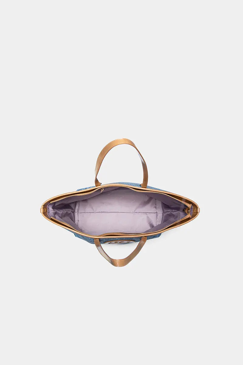 Woven Luxe Tote Bag for Women