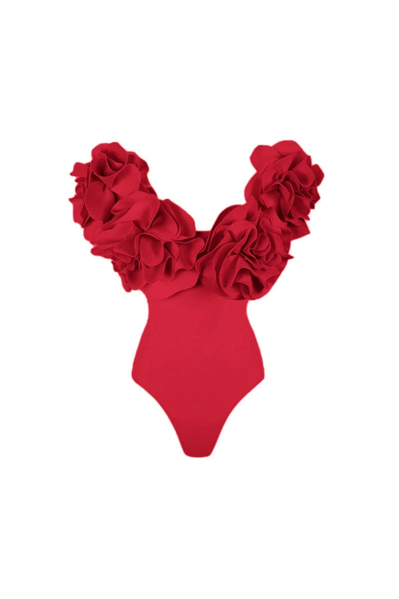Strapless Solid Color Luxe One-Piece