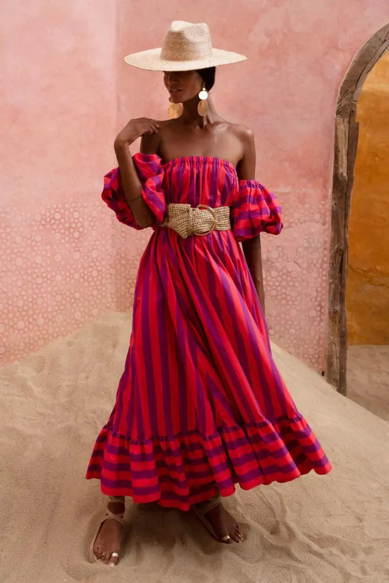 Sunset Stroll Maxi Beach Dress