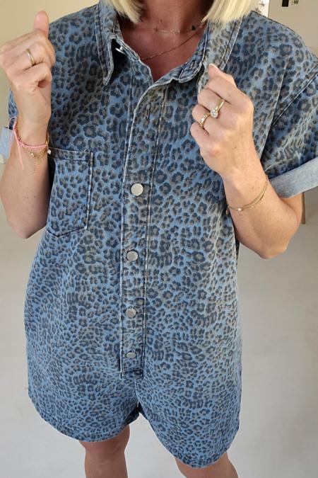 Jini Jeans Playsuit Blauw Leo