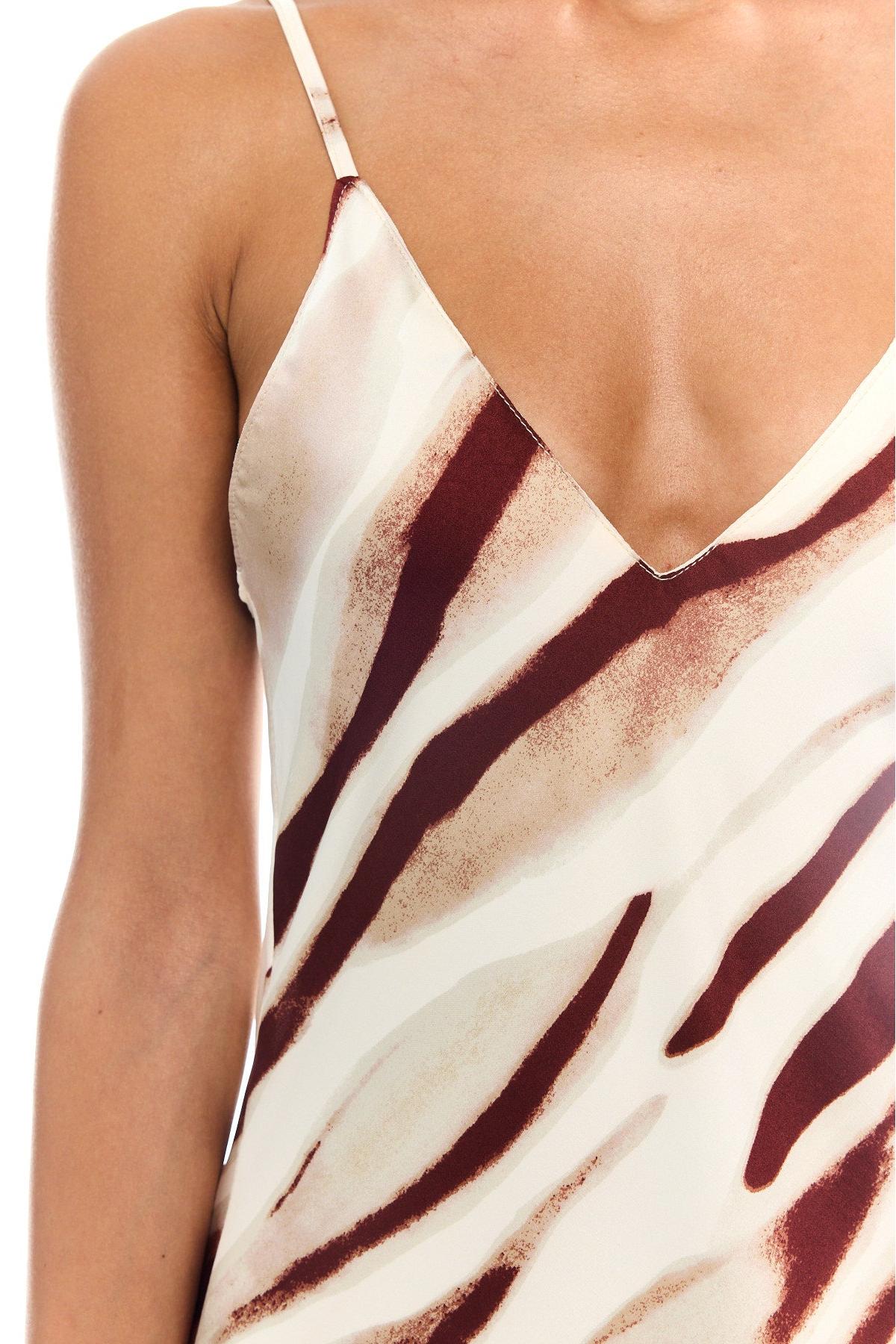 Romana Maxi Dress Brown Print