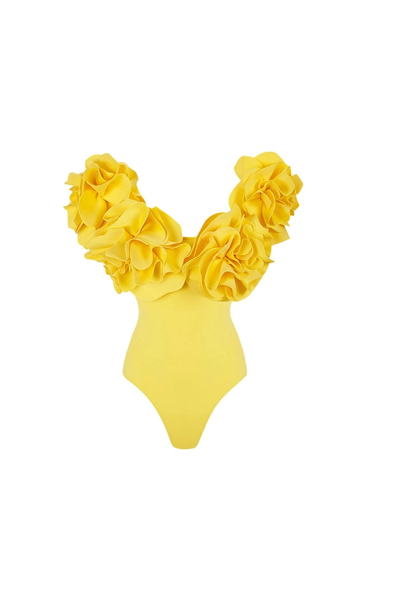 Strapless Solid Color Luxe One-Piece