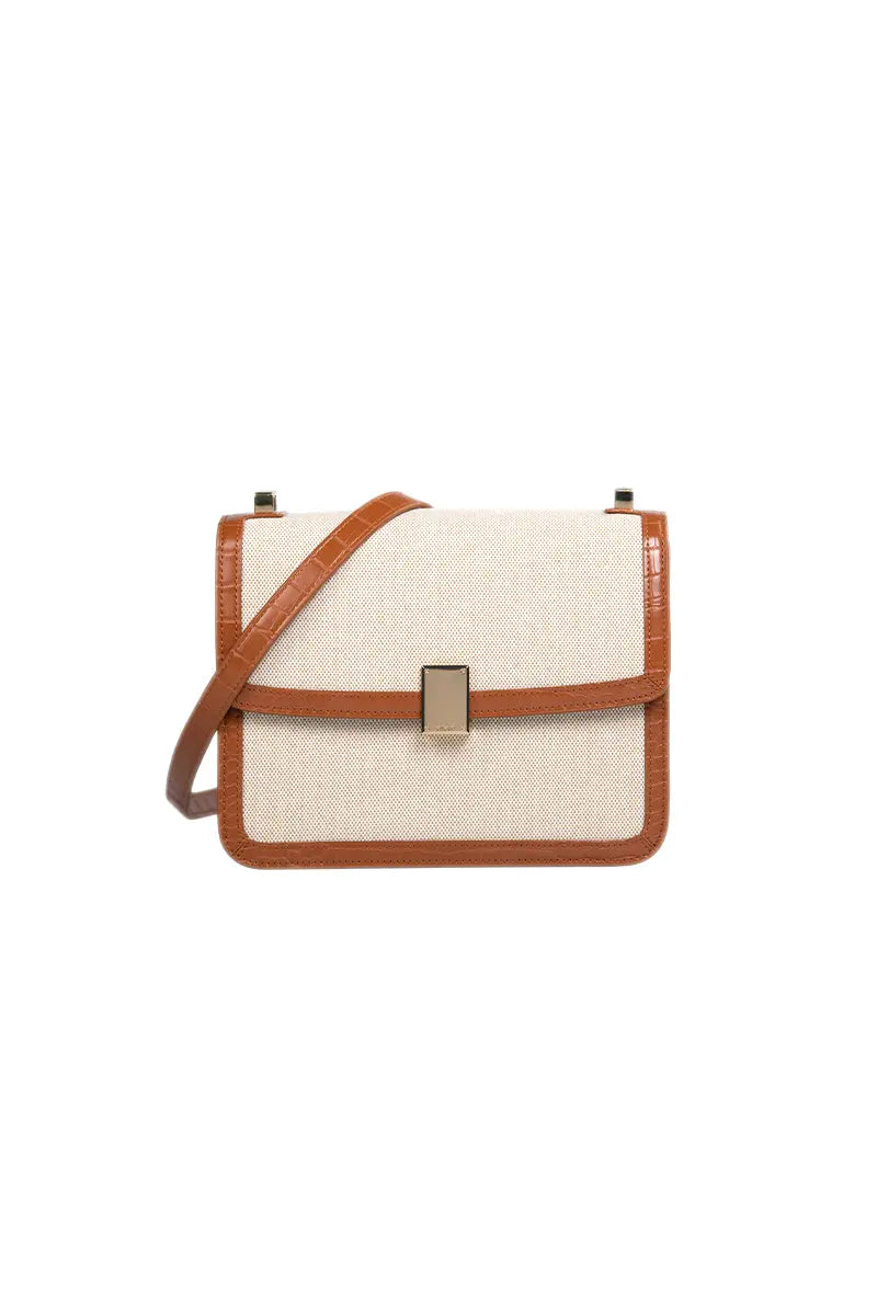Minimalist Canvas Crossbody Shoulder Bag for Women