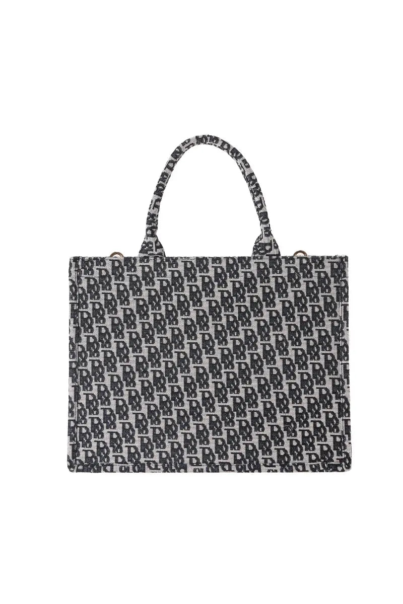 New Creative Canvas Tote Bag with Chinese-Inspired Print