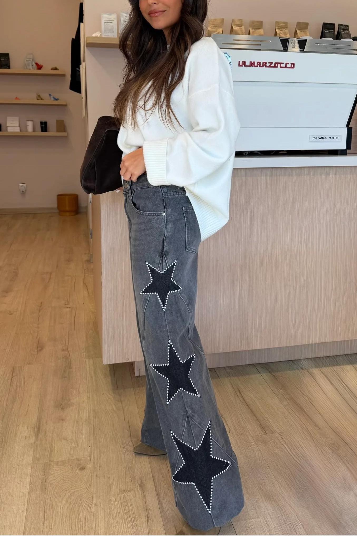 Casual Star Straight Jeans