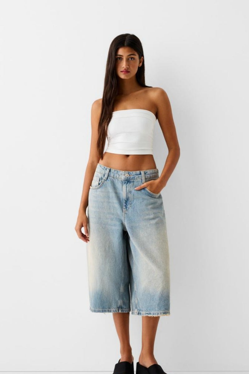 Low-Waisted Seven-Point jeans