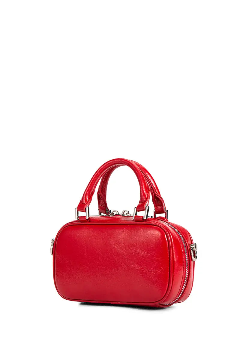 Spring Summer Boston Style Bowling Crossbody Bag