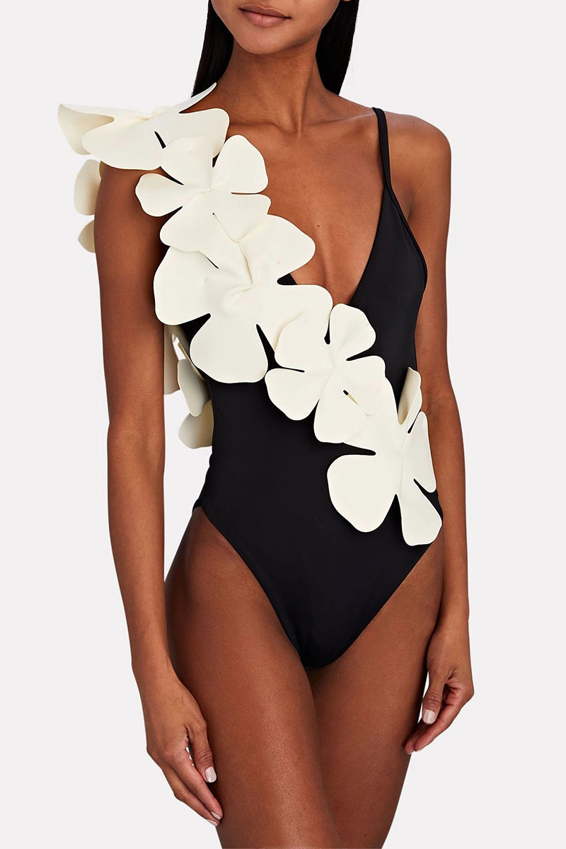 Tie Fresh Floral Swimsuit Set