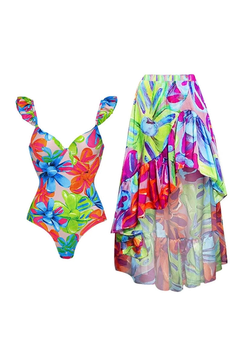 Printed Swimsuit Set for Women
