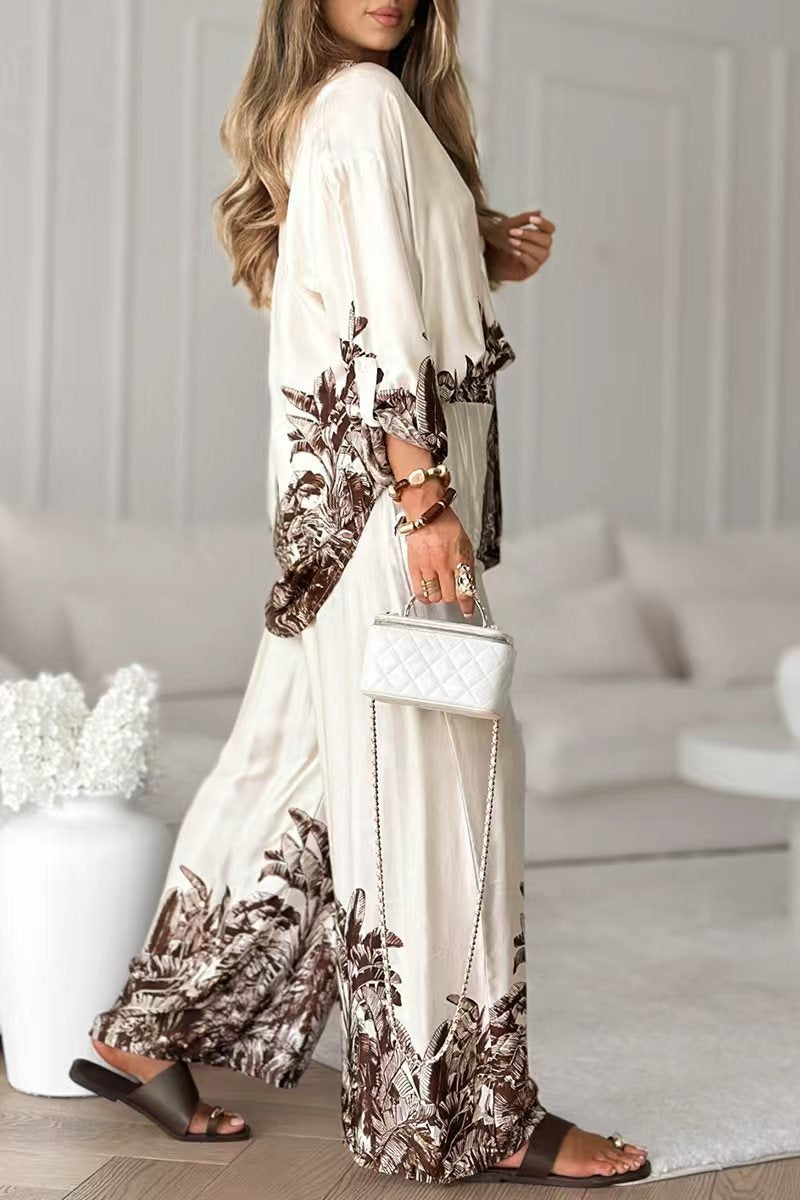 Printed Long Sleeve & Pants Set