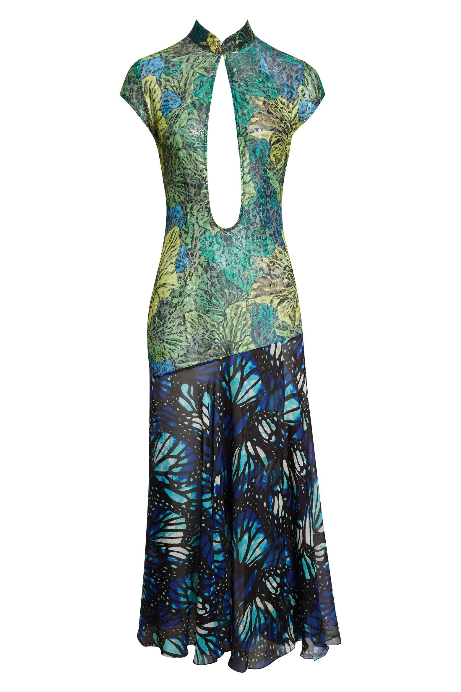 Butterfly Lace Chiffon Dress