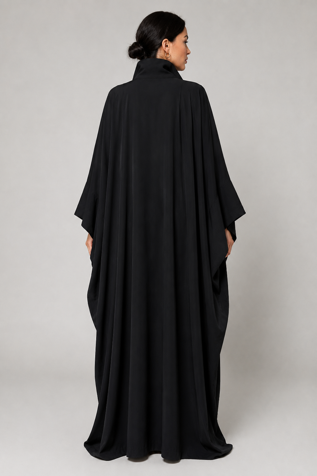 Bol Kesim Drapeli Kaftan Maxi Elbise