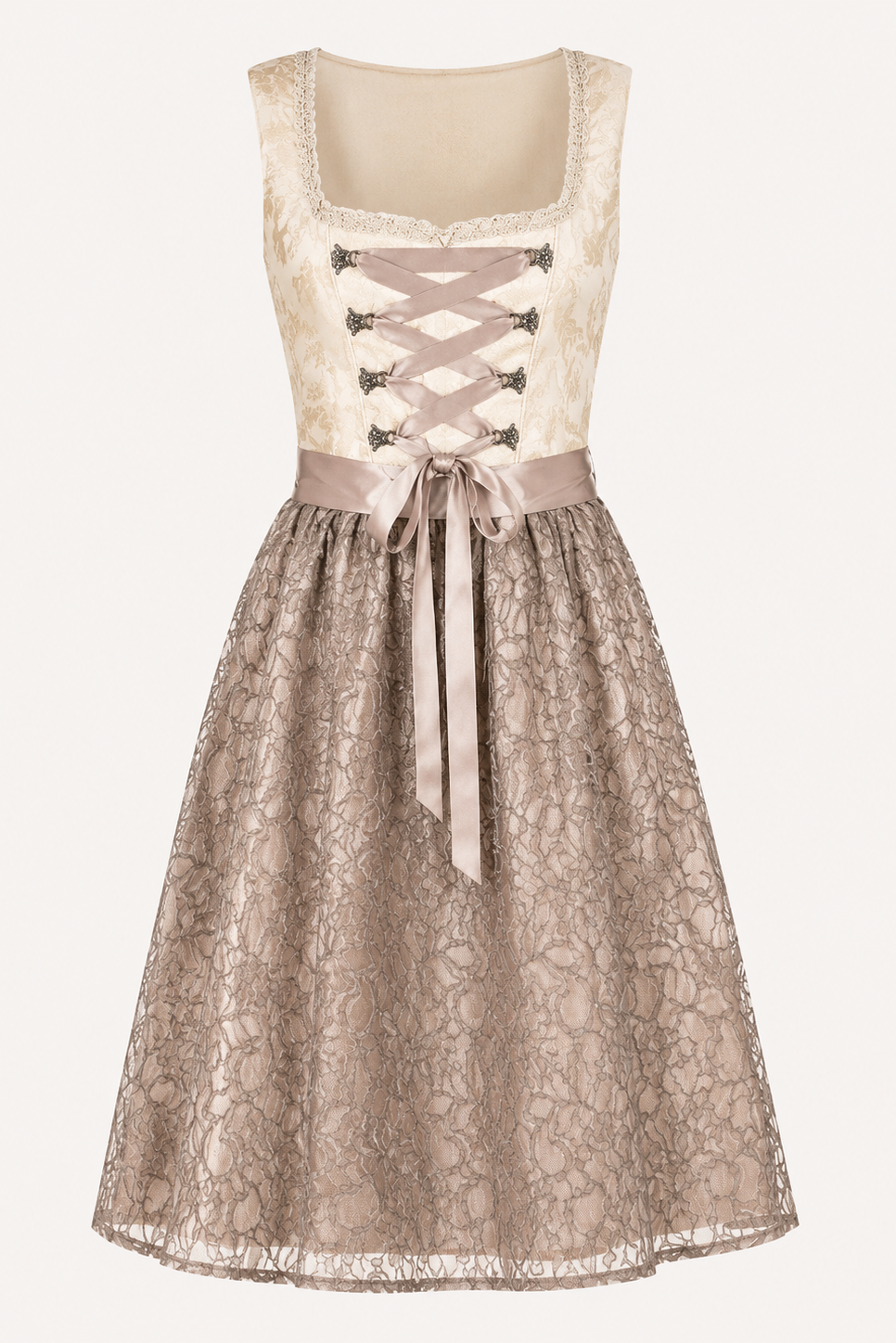 Šněrovací dirndl šaty z žakáru
