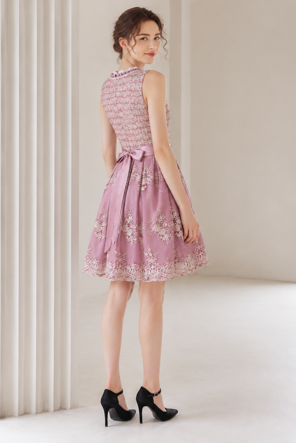 Rose Lace Dirndl Dress