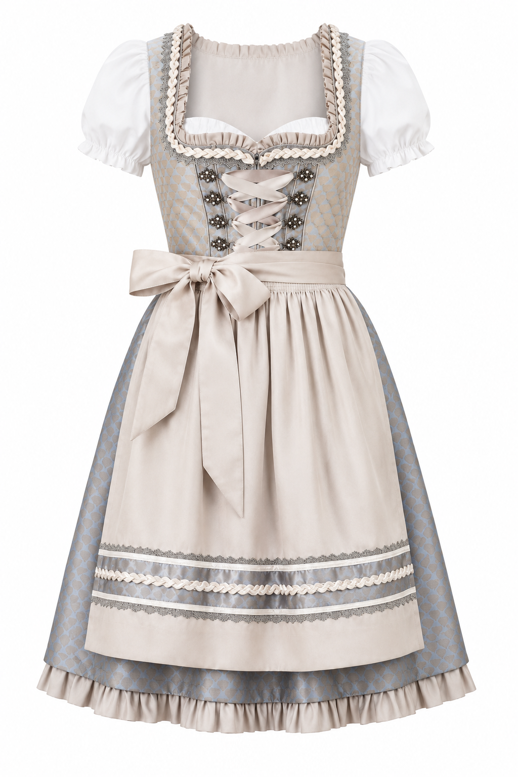Silver Blue Heritage Dirndl