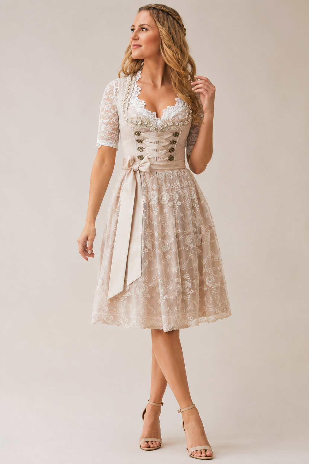 Romantic Lace Dirndl Dress