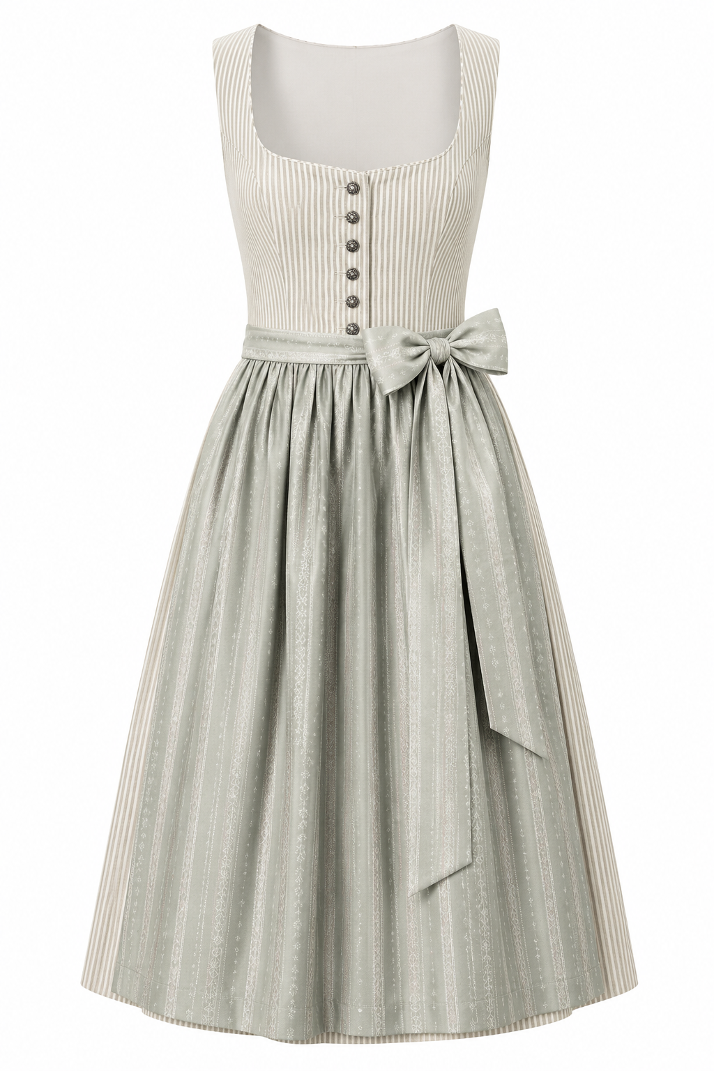 Midi šaty s detailem Heritage Bow