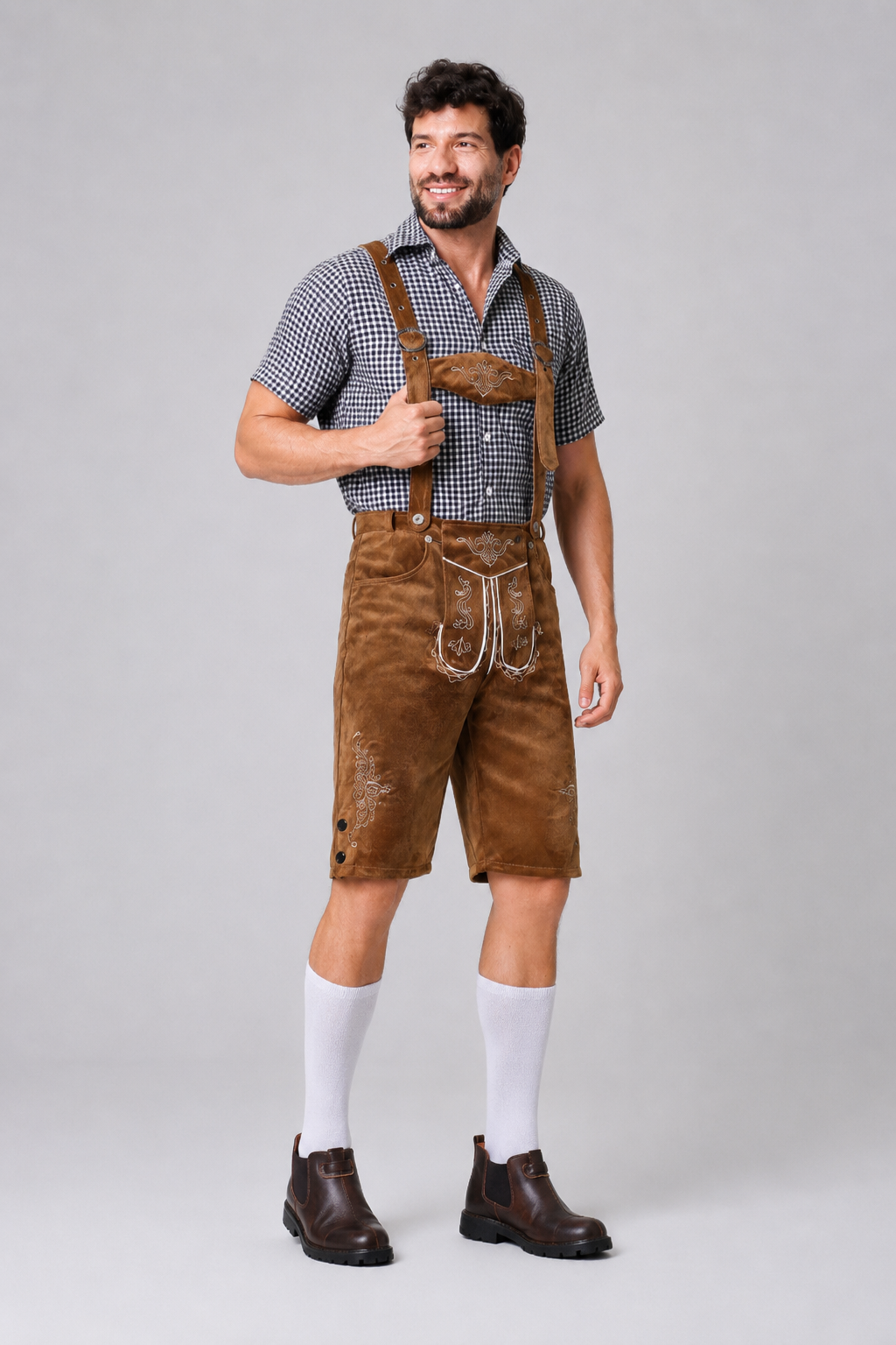 Embroidered Lederhosen Festival Set