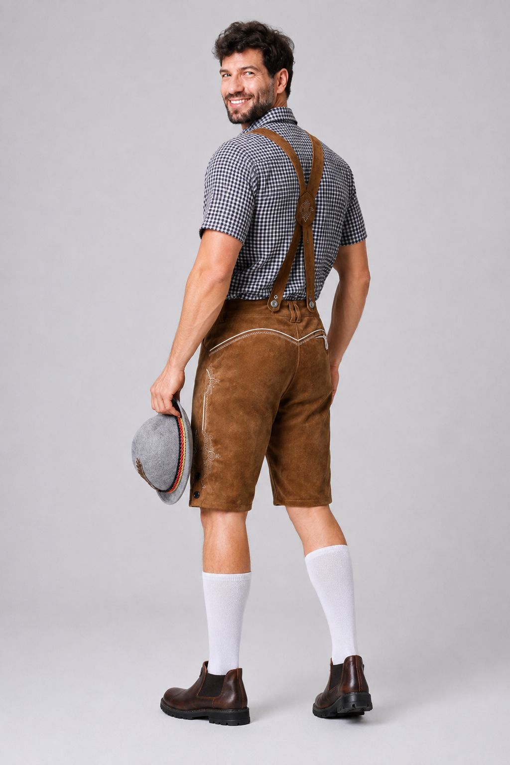 Embroidered Lederhosen Festival Set