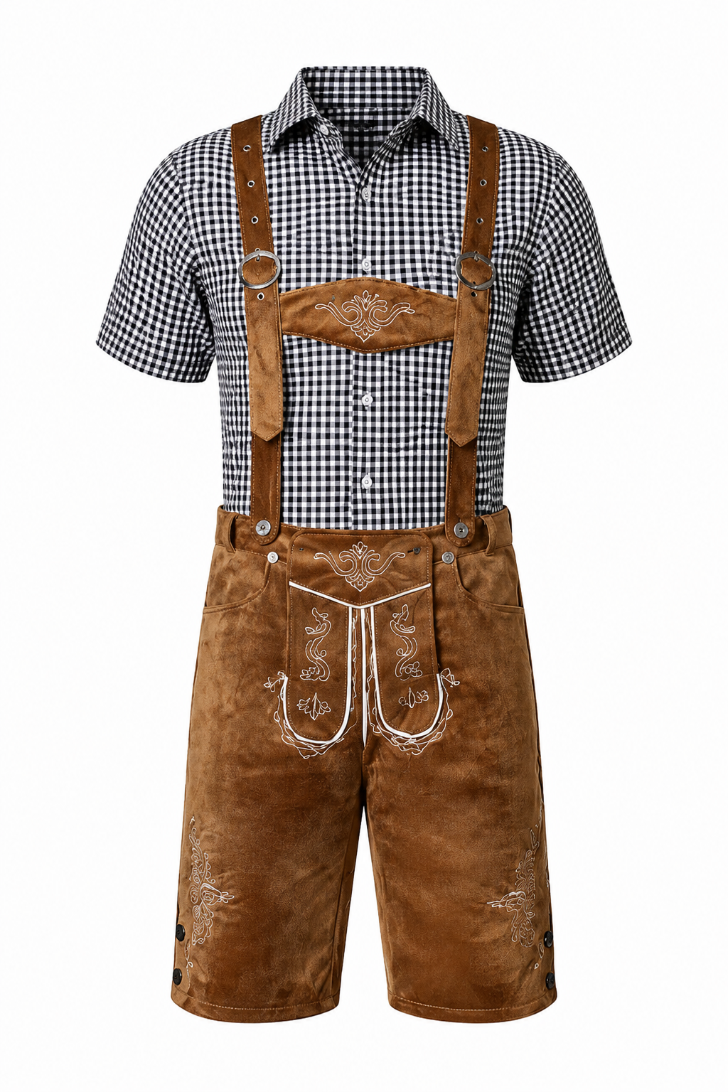 Embroidered Lederhosen Festival Set