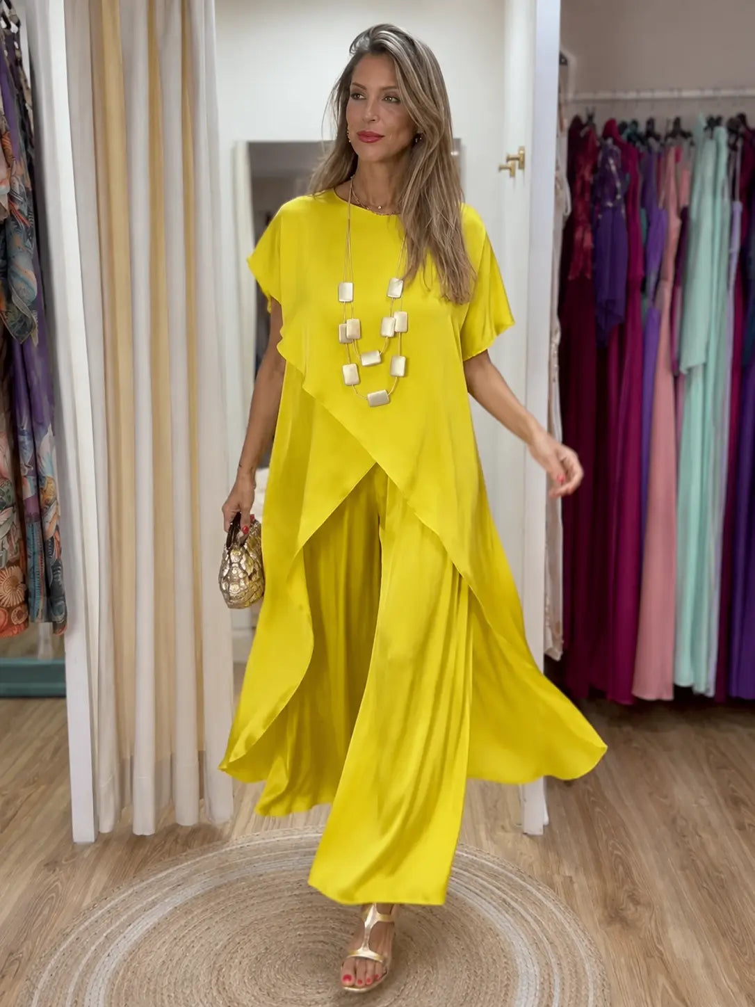Flowing Drape Two-Piece Set