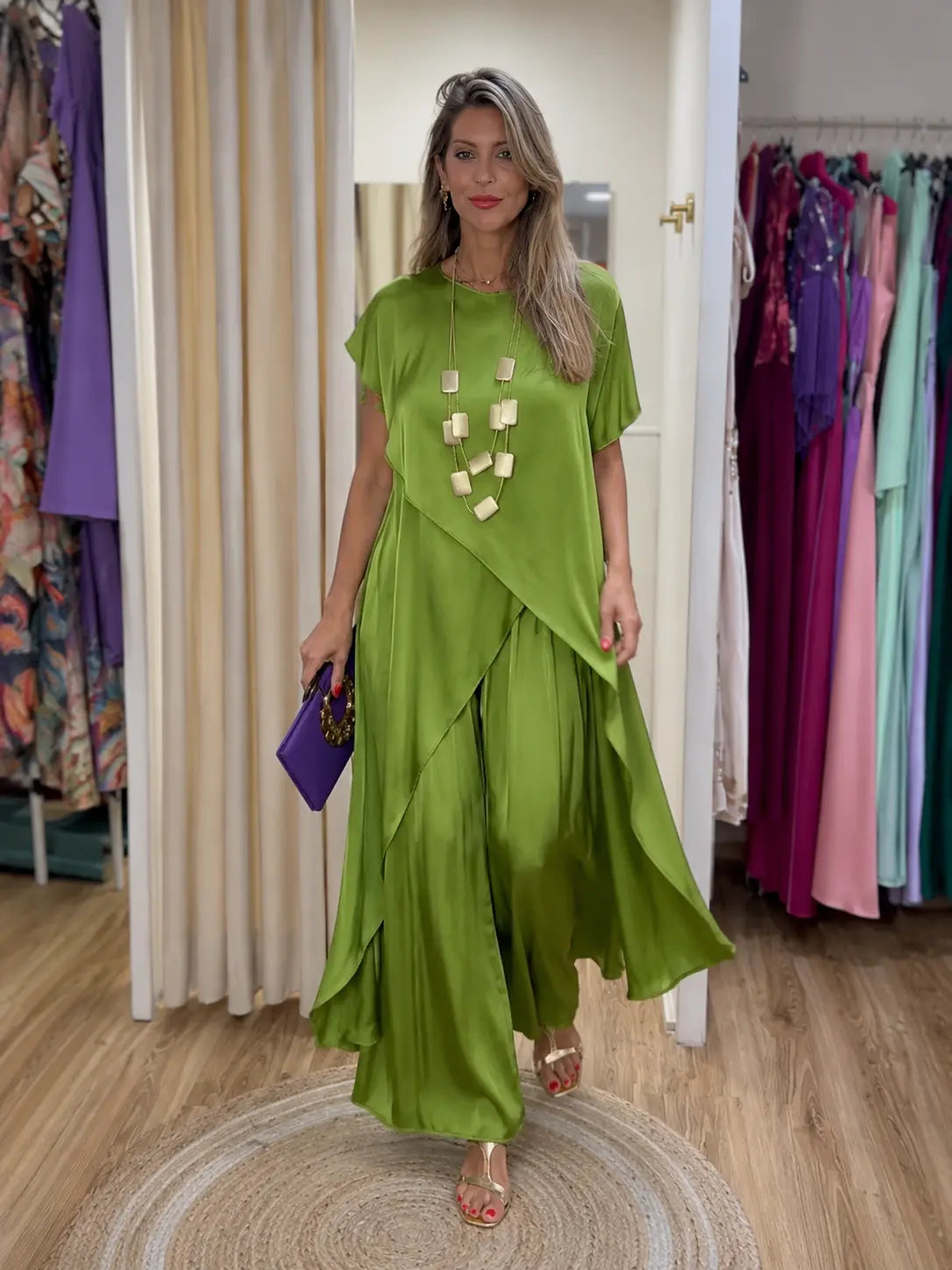 Flowing Drape Two-Piece Set