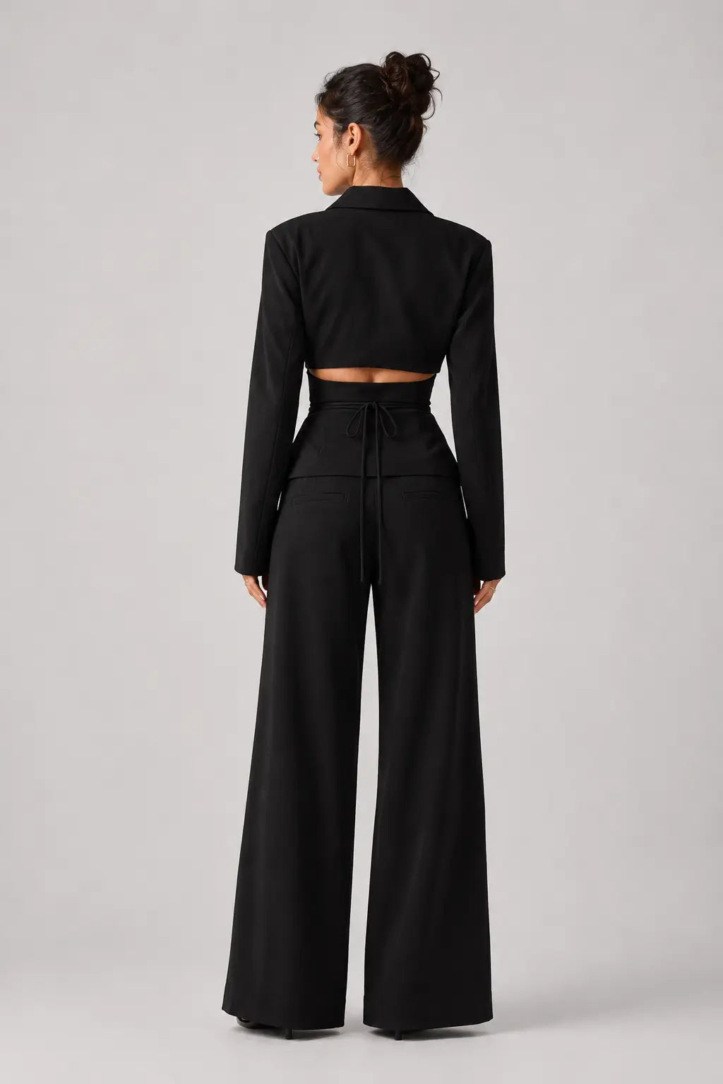Lace Waist Suit Set