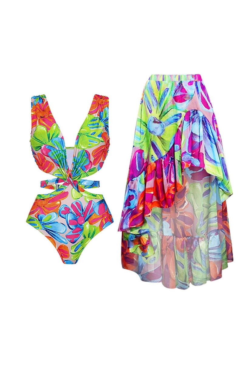 Printed Swimsuit Set for Women