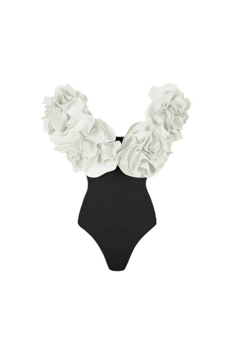 Strapless Solid Color Luxe One-Piece